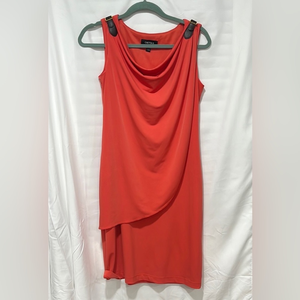 Chetta B Dress- pretty coral color Size 6